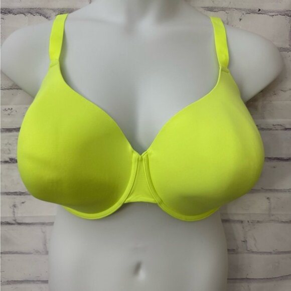 Skims 44DDD Bra Seamless T Shirt Underwire Neon Green Highlighter Rare - Picture 1 of 9